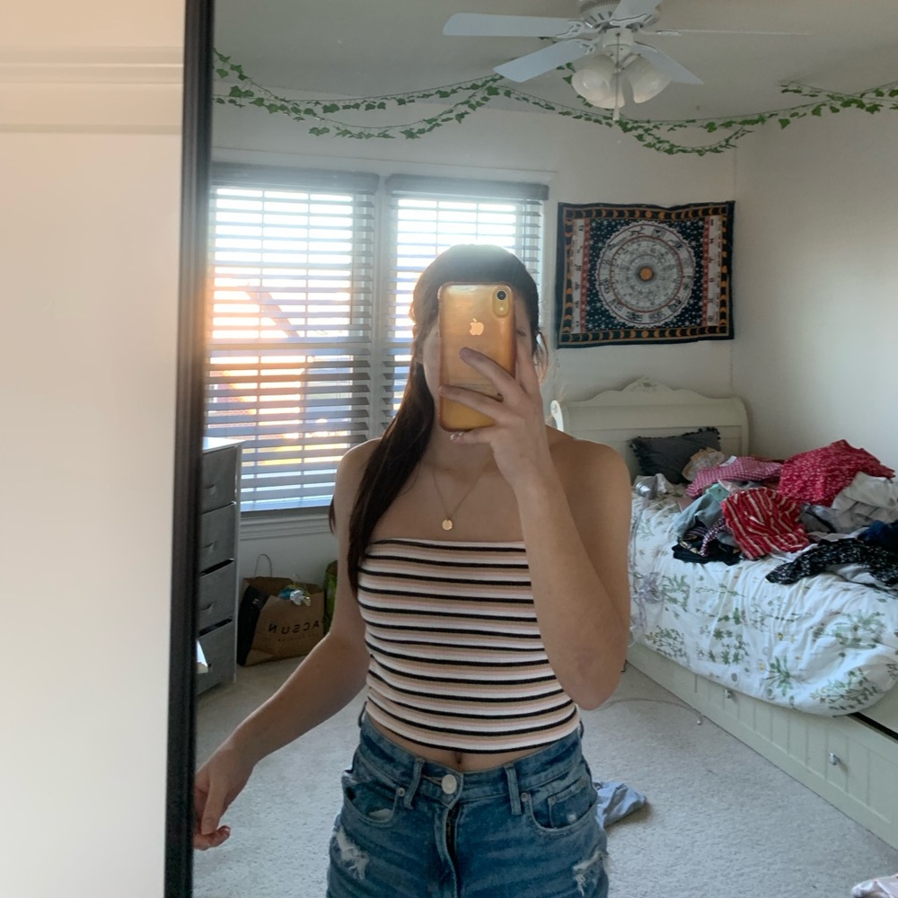 Hollister Striped Tubetop
